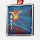 luchador metalen ornament (Links)