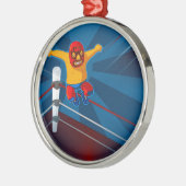 luchador metalen ornament (Links)