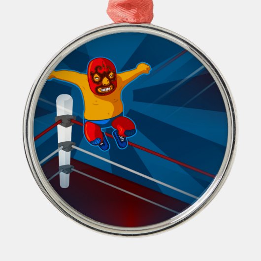 luchador metalen ornament (Voorkant)