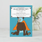 Luchador Mexican Wrestler Beer Custom Party Kaart (Staand voorkant)
