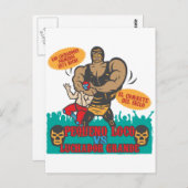 Luchador Noche Briefkaart (Voorkant / Achterkant)