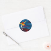luchador ronde sticker (Envelop)