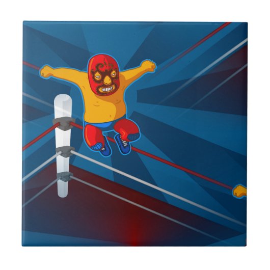 luchador tegeltje (Voorkant)