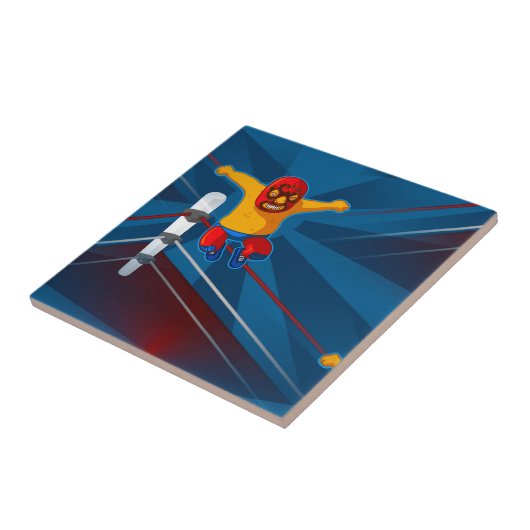 luchador tegeltje (Zijkant)