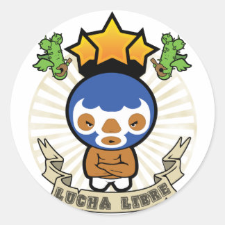 Luchadore Ronde Sticker