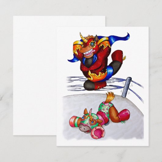 Luchadores Kaart (Voorkant / Achterkant)