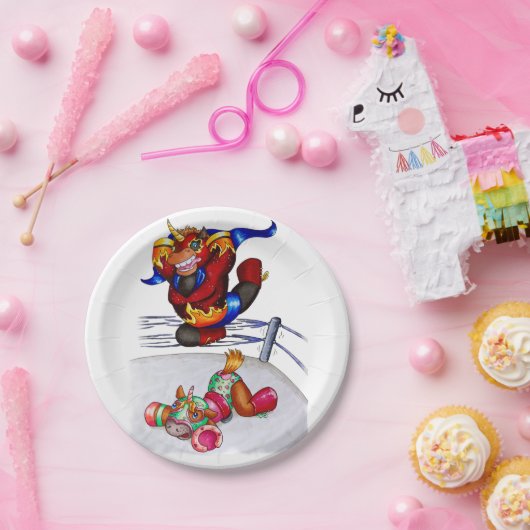 Luchadores Papieren Bordje (Feest)