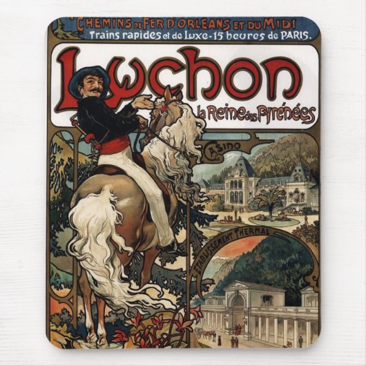 Luchon (lithografie) muismat (Voorkant)