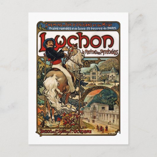 Luchon, Mucha Briefkaart (Voorkant)
