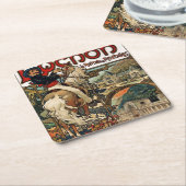 Luchon, Mucha Kartonnen Onderzetters (Schuin)