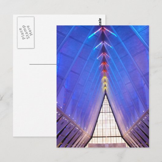 Lucht 1: Air Force Academy Chapel Briefkaart (Voorkant / Achterkant)