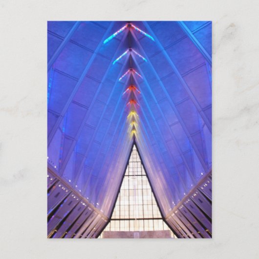 Lucht 1: Air Force Academy Chapel Briefkaart (Voorkant)