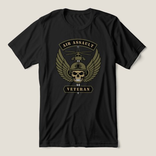 Lucht Aanval Tri-Blend Shirt (Design voorkant)