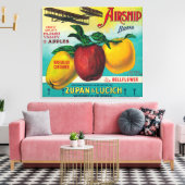 Lucht Apple Crate LabelWatsonville, CA Canvas Afdruk (Insitu (Woonkamer))