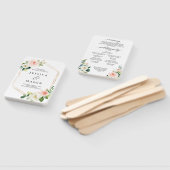 Lucht Blush Huwelijksprogramma Fan Handwaaier (Niet-gemonteerd)