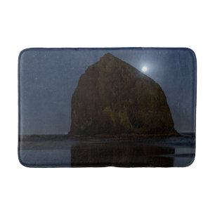 Lucht boven Haystack Rock   Cannon Beach, Oregon Badmat