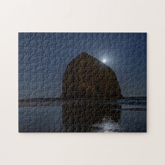 Lucht boven Haystack Rock | Cannon Beach, Oregon Legpuzzel (Horizontaal)