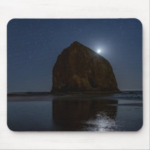 Lucht boven Haystack Rock   Cannon Beach, Oregon Muismat