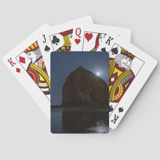Lucht boven Haystack Rock | Cannon Beach, Oregon Pokerkaarten (Achterkant)