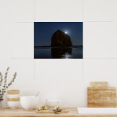 Lucht boven Haystack Rock | Cannon Beach, Oregon Poster (Keuken)