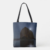 Lucht boven Haystack Rock | Cannon Beach, Oregon Tote Bag (Achterkant)