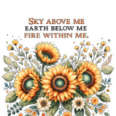 Lucht boven mij grote maat t-shirt