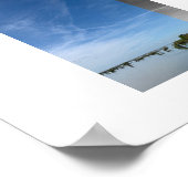 Lucht boven waterreflectie fotografie poster (Hoek)