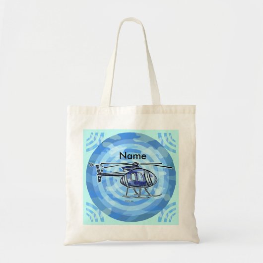 Lucht chopper Helikopter boodschappentas Tote Bag (Voorkant)