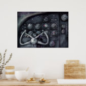 Lucht - De cockpitit Poster (Keuken)