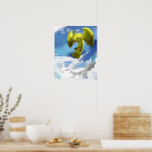 Lucht Element en Vogel Poster (Keuken)