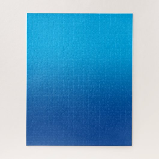 Lucht en diepblauwe monotone ombre legpuzzel (Verticaal)