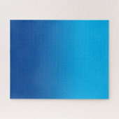 Lucht en diepblauwe monotone ombre legpuzzel (Horizontaal)