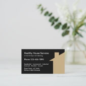 Lucht- en droogventilatieopeningen reinigen visitekaartje (Staand voorkant)