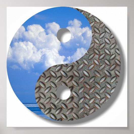 lucht en metaal poster (Voorkant)