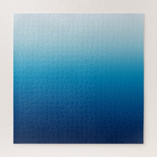 Lucht en Oceaan Blauwe Ombre Legpuzzel (Verticaal)