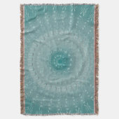 Lucht en oceaan uitgedrukt als een mandala deken (Voorkant Verticaal)