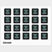 Lucht- en ruimtevaarttechnicus als een normale tec vierkante sticker (Vel)