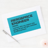 Lucht- en ruimtevaarttechnicus - Funny Definition  Rechthoekige Sticker (Envelop)