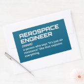 Lucht- en ruimtevaarttechnicus - Funny Definition Rechthoekige Sticker (Envelop)