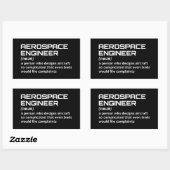 Lucht- en ruimtevaarttechnicus - Funny Definition Rechthoekige Sticker (Vel)