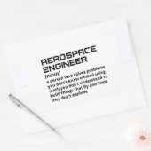 Lucht- en ruimtevaarttechnicus - Funny Definition  Rechthoekige Sticker (Envelop)