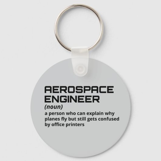 Lucht- en ruimtevaarttechnicus - Funny Definition  Sleutelhanger (Voorkant)