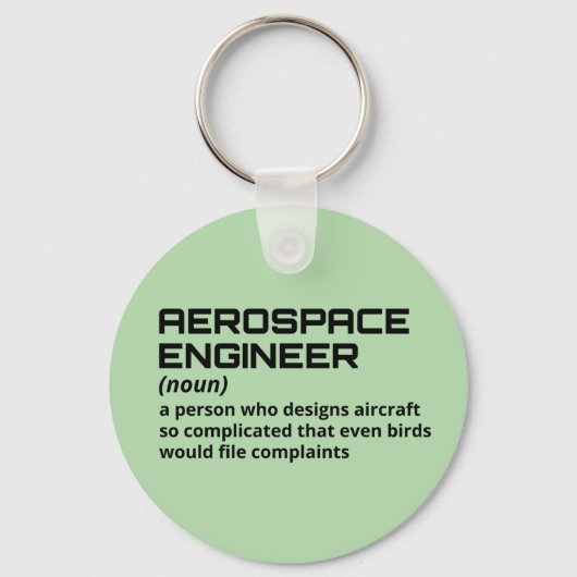Lucht- en ruimtevaarttechnicus - Funny Definition  Sleutelhanger (Voorkant)