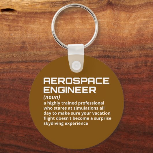 Lucht- en ruimtevaarttechnicus - Funny Definition  Sleutelhanger (Voorkant)