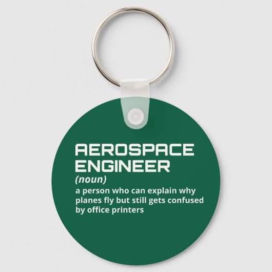 Lucht- en ruimtevaarttechnicus - Funny Definition  Sleutelhanger (Voorkant)