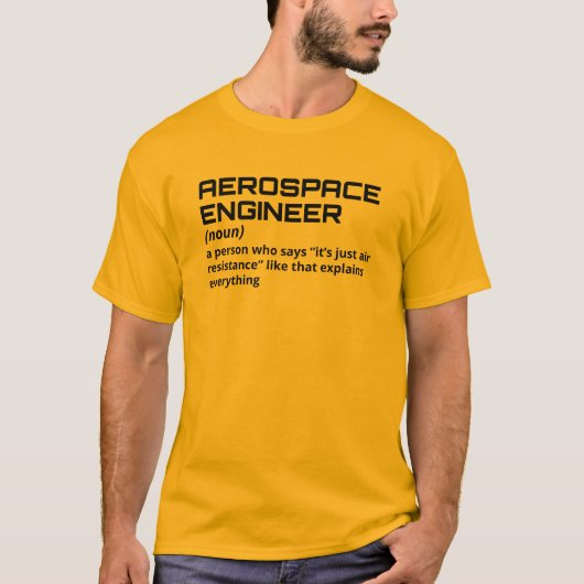Lucht- en ruimtevaarttechnicus - Funny Definition T-shirt (Voorkant)