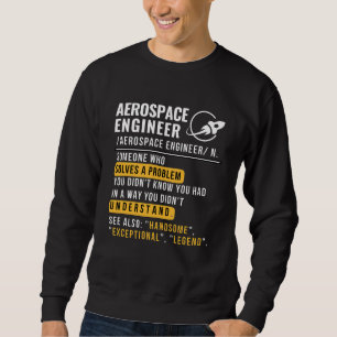 Lucht- en ruimtevaarttechnicus Noun Funny Sweatshi Trui