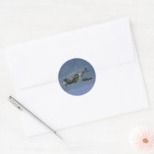Lucht en vliegtuig sticker (Envelop)