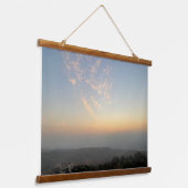 lucht en wolken hangend wandkleed (Gebogen)