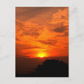 lucht en wolken / zonsondergang briefkaart